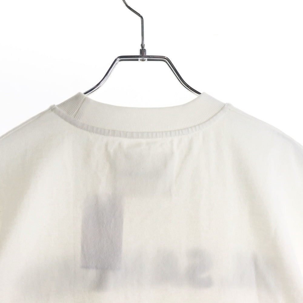 JIL SANDER(ジルサンダー) ドロップショルダー ロゴプリント Tシャツ 半袖カットソー ホワイト JSPS707050