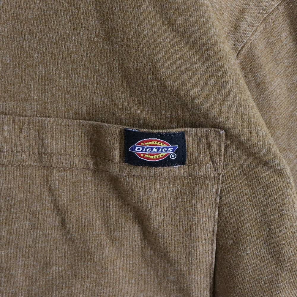 Dickies(ディッキーズ) フロントロゴ クルーネック半袖Tシャツ カットソー ブラウン P361180