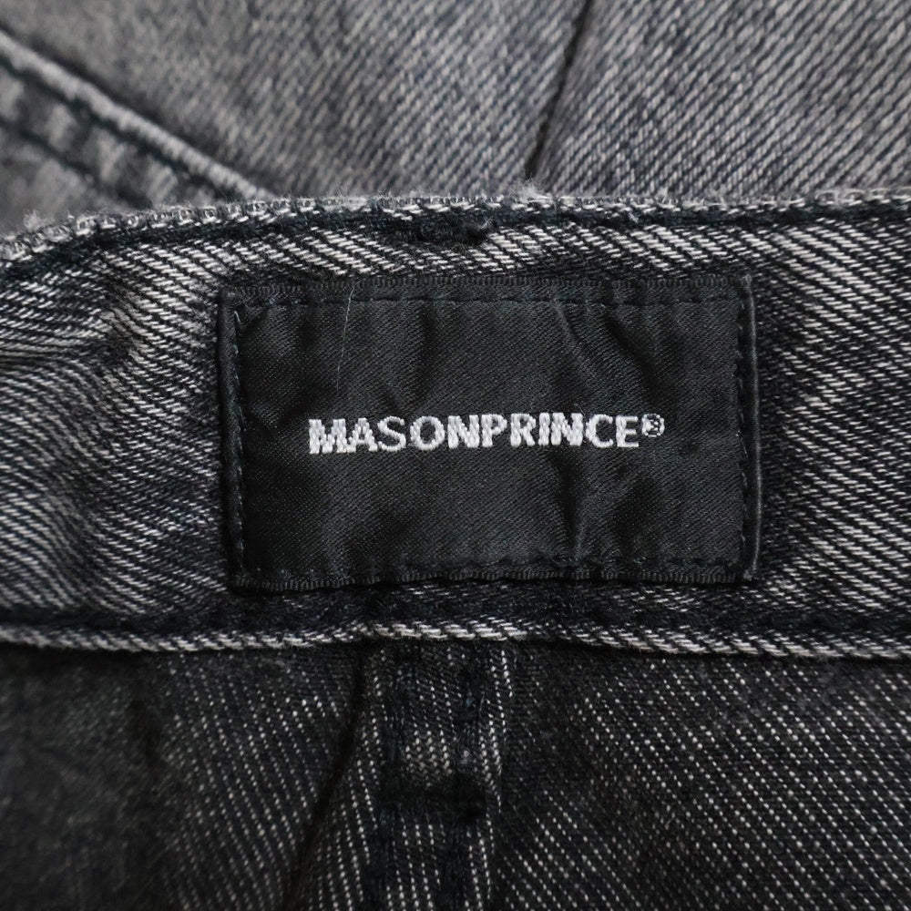 MASON PRINCE(メイソンプリンス) MASON PRINCE(メイソンプリンス) ストレートワイドデニムパンツ ジーンズ ブラック