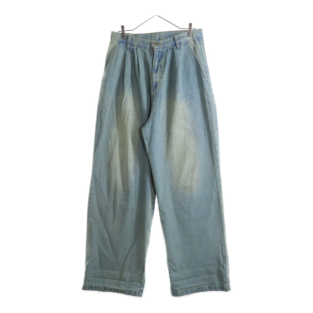 NO BRAND(ノーブランド) KUTIR(クティール) ワイドバギーデニムパンツ ジーンズ インディゴ KT125157BW