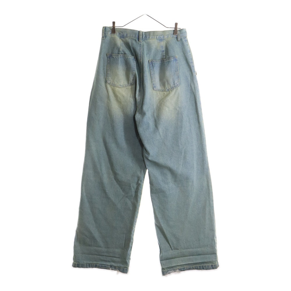 NO BRAND(ノーブランド) KUTIR(クティール) ワイドバギーデニムパンツ ジーンズ インディゴ KT125157BW