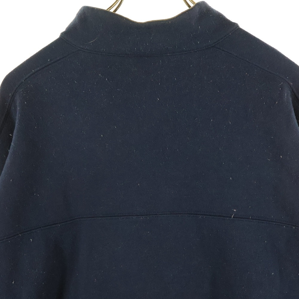Columbia(コロンビア) ロゴ刺繍 ハーフジップスウェットトレーナー ネイビー