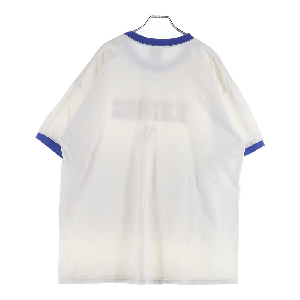 NIKE(ナイキ) KANSAS カンザス フロントプリント クルーネック半袖リンガーTシャツ カットソー ホワイト
