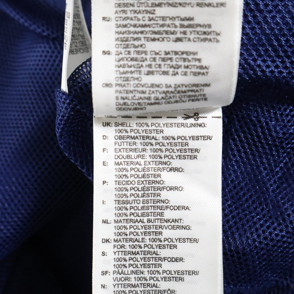 adidas(アディダス) フロントロゴ刺繍 サイドライン ジップアップトラックジャケット ジャージ ネイビー F49676 AGC002