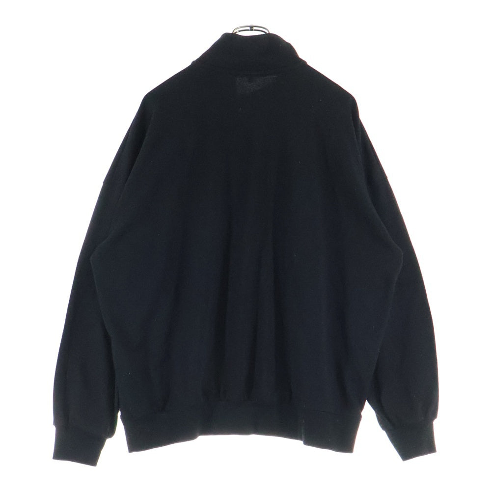 U.S. POLO ASSN.(ユーエスポロアッスン) ロゴ刺繍 ハーフジップスウェットトレーナー ブラック PLM23352WG