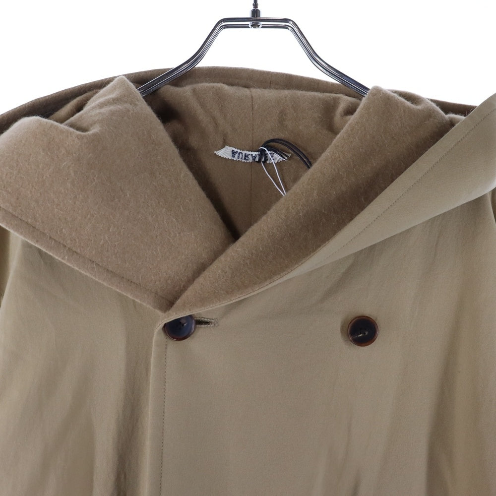 AURALEE(オーラリー) 22AW FINX HARD TWIST GABARDINE HOODED DOUBLE COAT フィンクス ハード トゥウィスト ギャバジン フーデッド ダブルトレンチコート レディース A22AC03FB