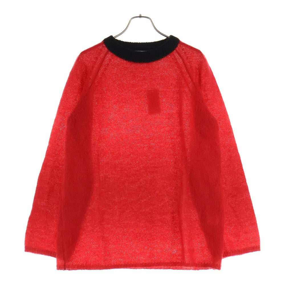 NOMA t.d.(ノーマティーディー) NOMA t.d. ノーマティーディー MOHAIR CREW NECK SWEATER モヘア クルーネック ニット スウェットレディース レッド N34-KN02