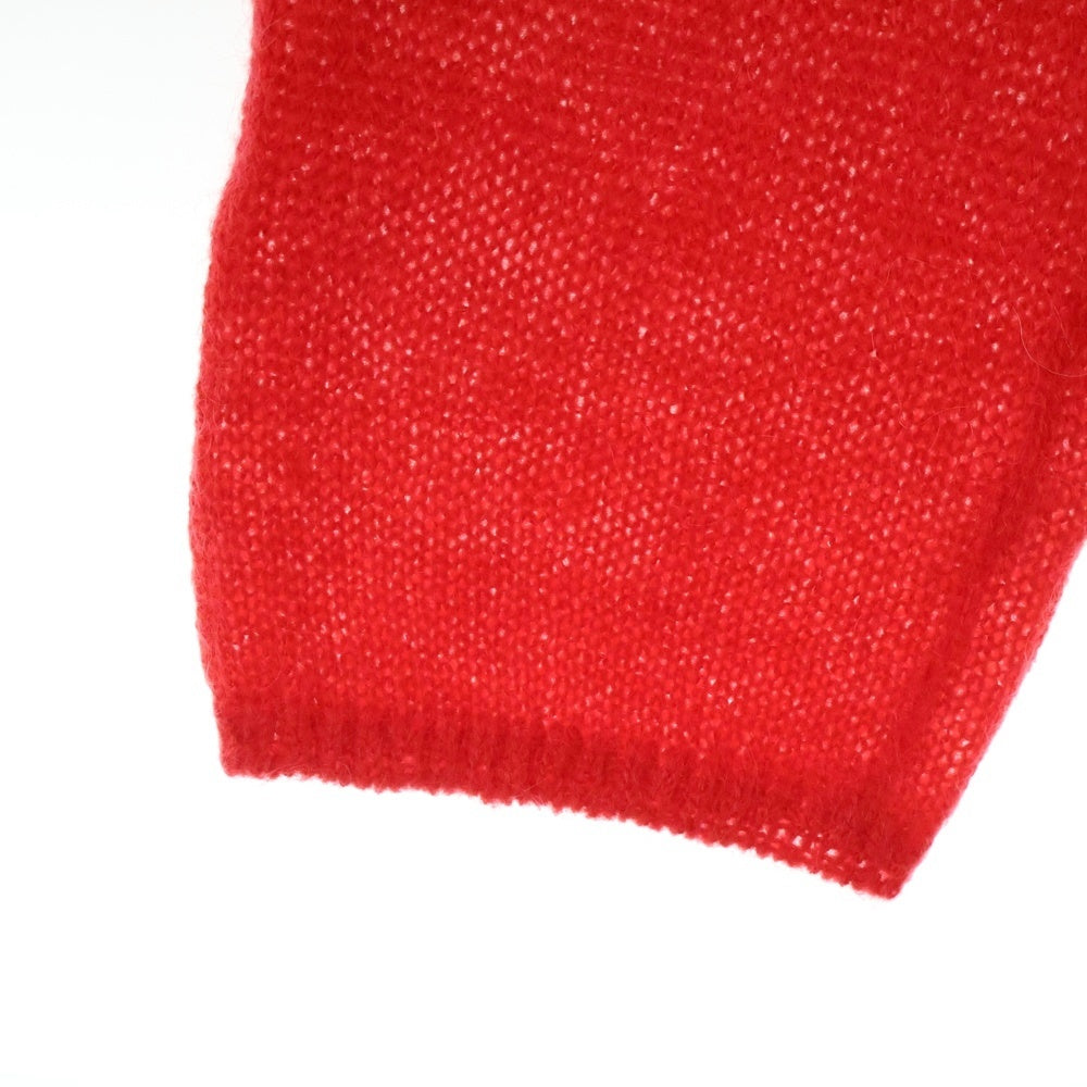 NOMA t.d.(ノーマティーディー) NOMA t.d. ノーマティーディー MOHAIR CREW NECK SWEATER モヘア クルーネック ニット スウェットレディース レッド N34-KN02
