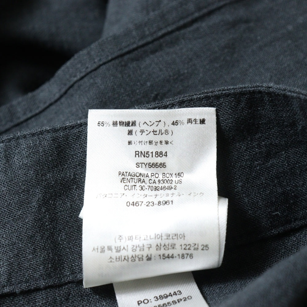 PATAGONIA(パタゴニア) 20SS ヘンプ ドローストリング イージーパンツ レディース ブラック 56565