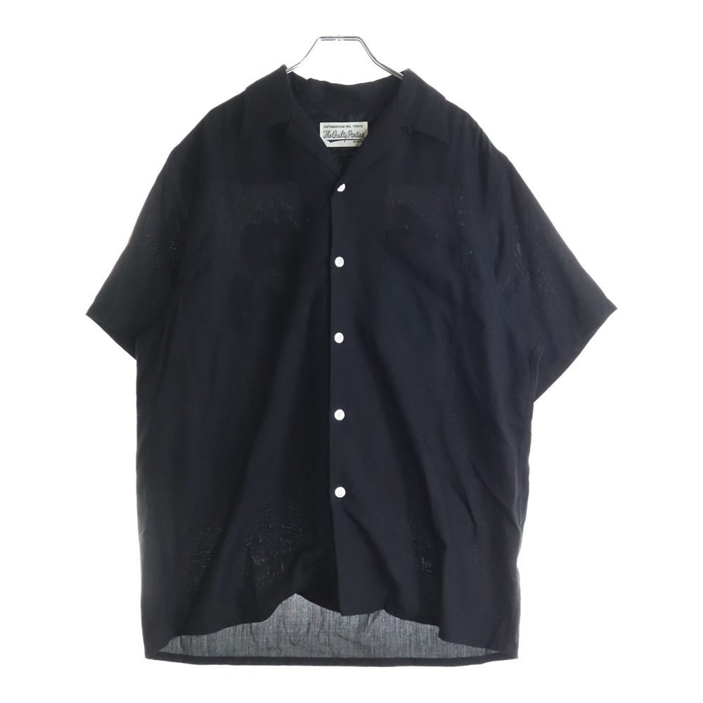 WACKO MARIA(ワコマリア) 21SS 50'S SHIRT S/S TYPE2 オープンカラー バックエンブロイダリー 半袖シャツ ブラック