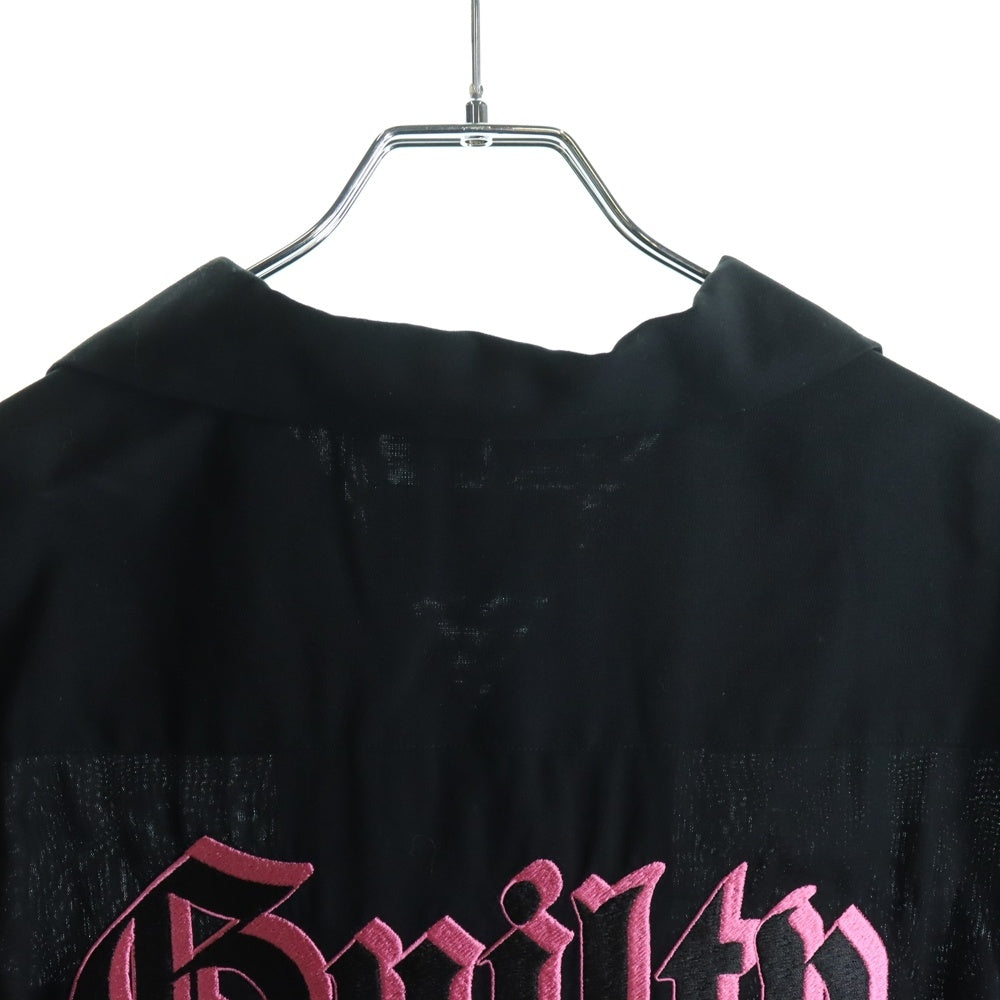 WACKO MARIA(ワコマリア) 21SS 50'S SHIRT S/S TYPE2 オープンカラー バックエンブロイダリー 半袖シャツ ブラック