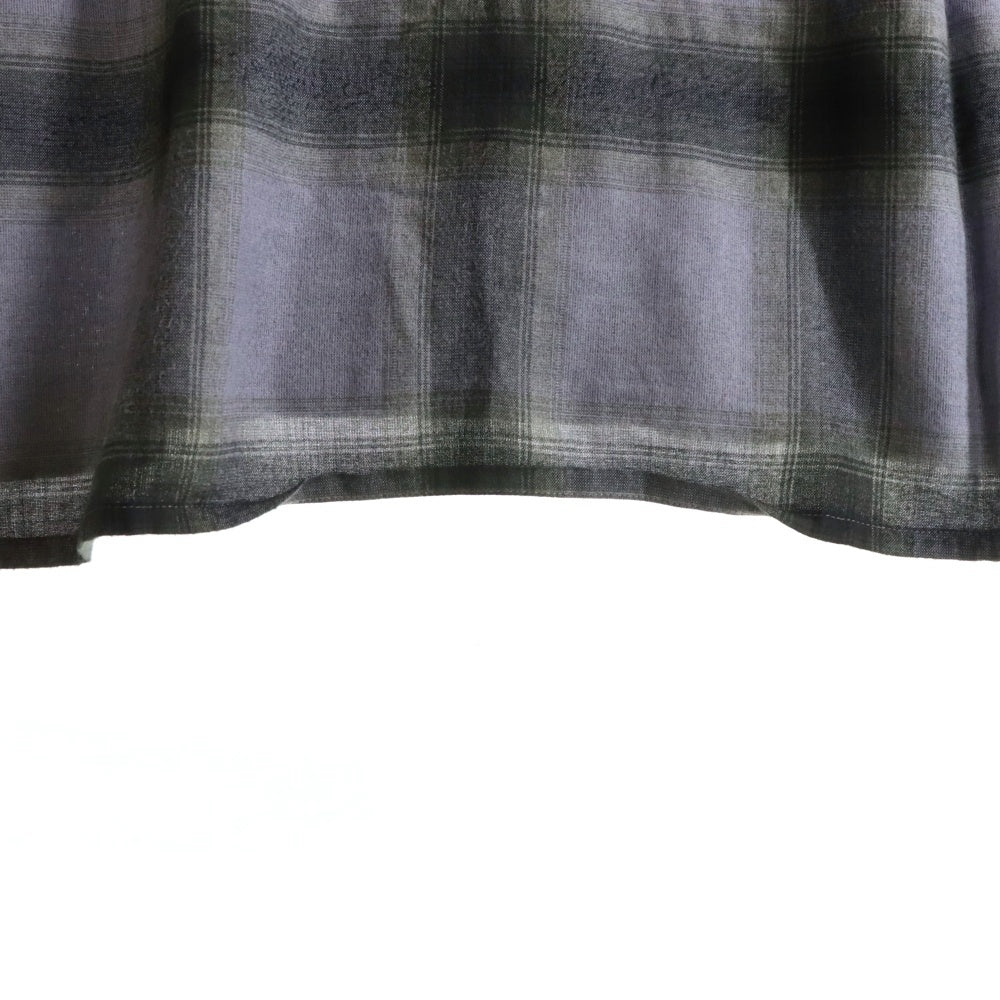 WACKO MARIA(ワコマリア) 23SS OMBRE CHECK OPEN COLLAR SHIRT オンブレチェック オープンカラー 半袖シャツ パープル