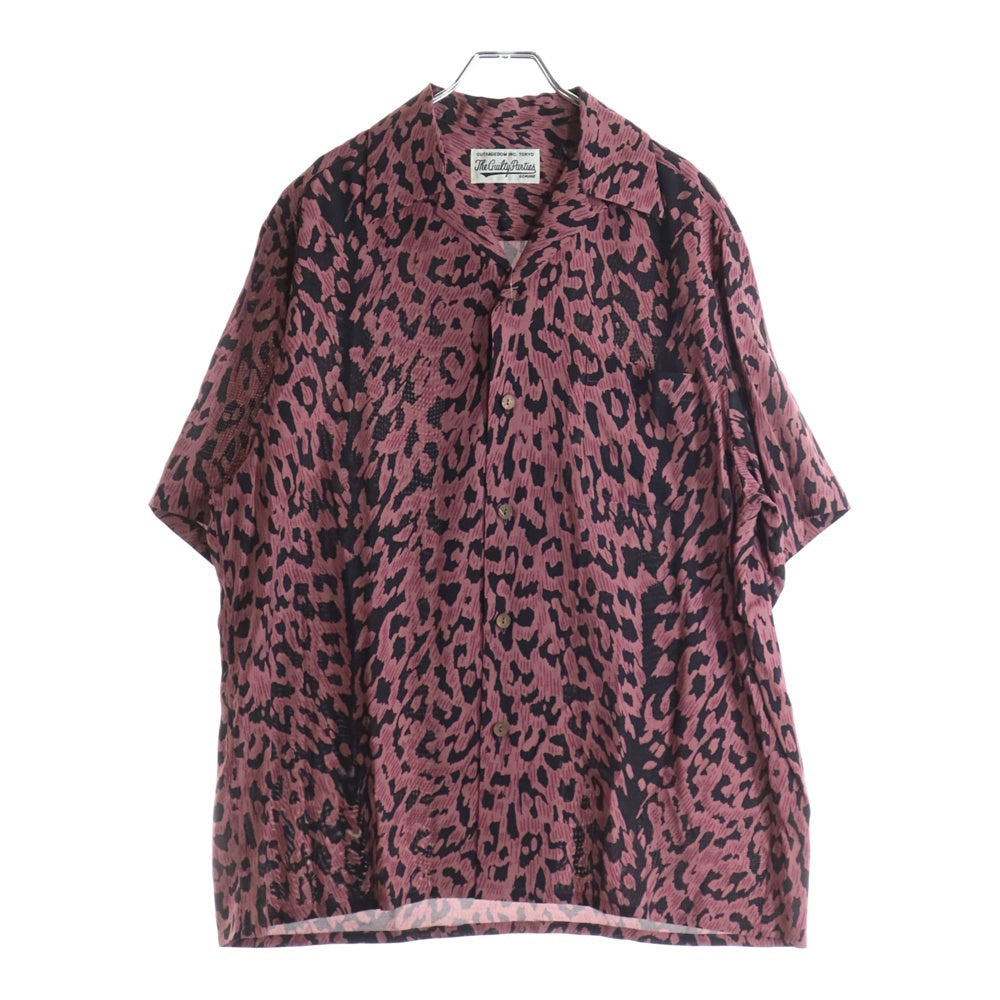WACKO MARIA(ワコマリア) 23SS LEOPARD HAWAIIAN S/S レオパード柄 ハワイアン 半袖シャツ レッド