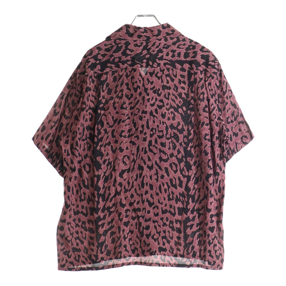 WACKO MARIA(ワコマリア) 23SS LEOPARD HAWAIIAN S/S レオパード柄 ハワイアン 半袖シャツ レッド