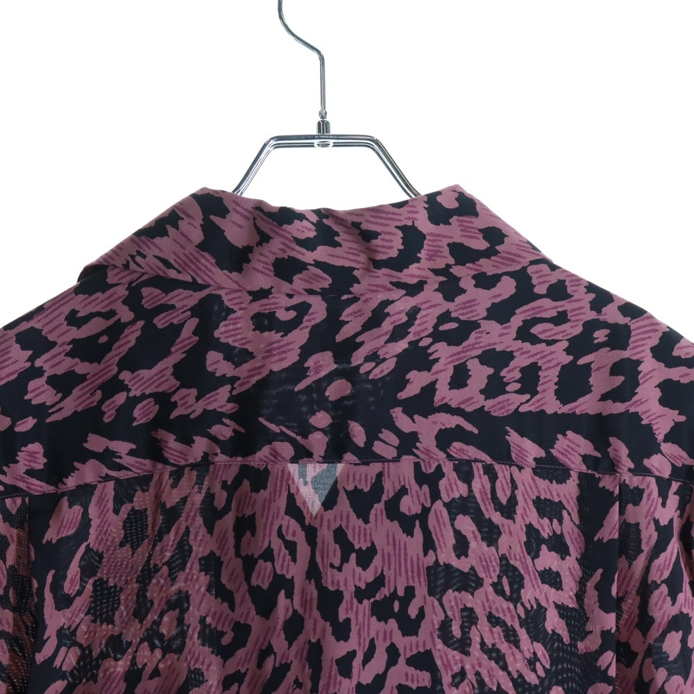WACKO MARIA(ワコマリア) 23SS LEOPARD HAWAIIAN S/S レオパード柄 ハワイアン 半袖シャツ レッド