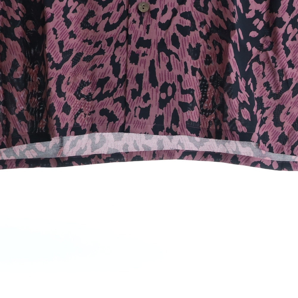 WACKO MARIA(ワコマリア) 23SS LEOPARD HAWAIIAN S/S レオパード柄 ハワイアン 半袖シャツ レッド