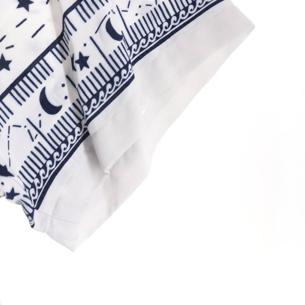 NEIGHBORHOOD(ネイバーフッド) 24SS COSMICK HAWAIIAN SHIRT S/S 宇宙モチーフ オープンカラー 半袖シャツ ホワイト 241TSHN-SHM06