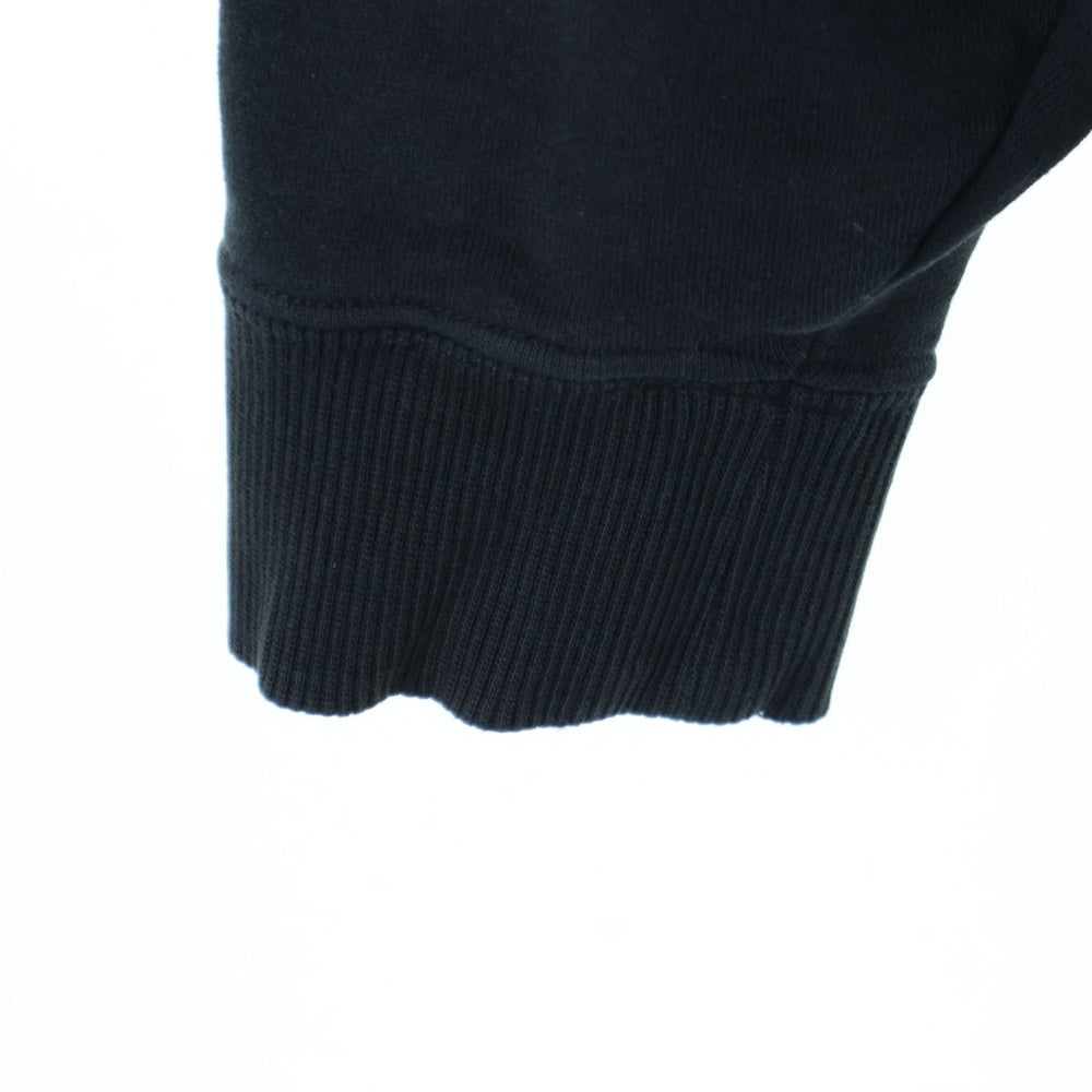 STUSSY(ステューシー) 中国製 両面ロゴプリント スウェット プルオーバーパーカー ブラック