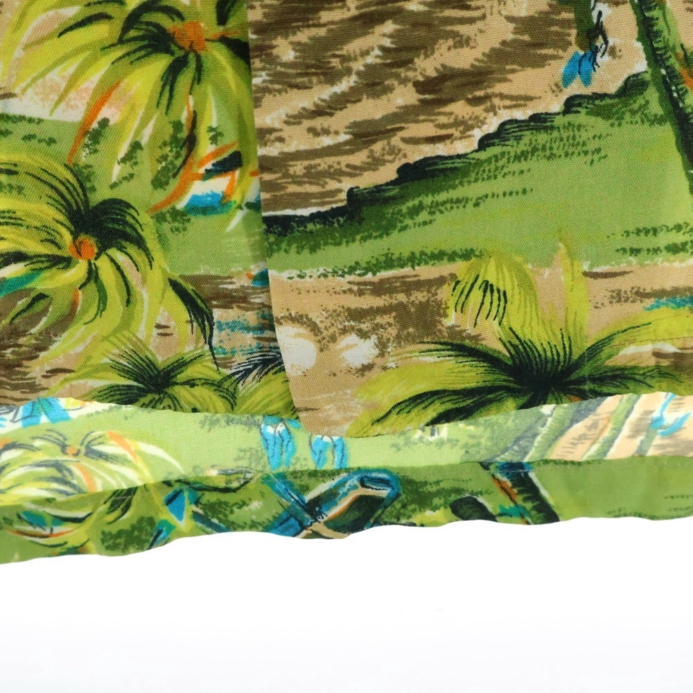 VINTAGE(ヴィンテージ) 60S VINTAGE ALOHA SHIRTS HAND SCREENED 日本製 レーヨン 総柄 半袖ハワイアンシャツ アロハシャツ マルチカラー