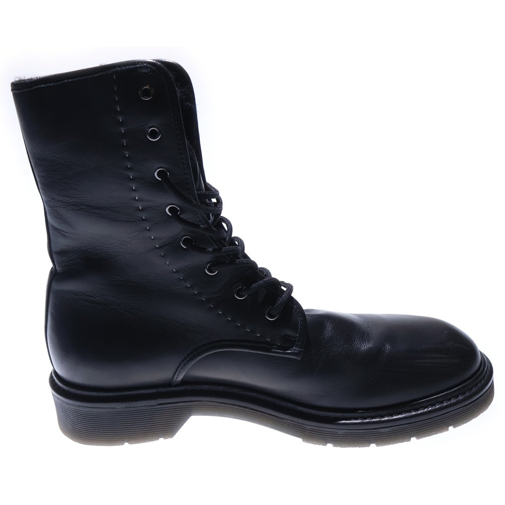 MaxMara(マックスマーラ) 裏ボア 8ホール レースアップ アンクル レザーブーツ ブラック レディース