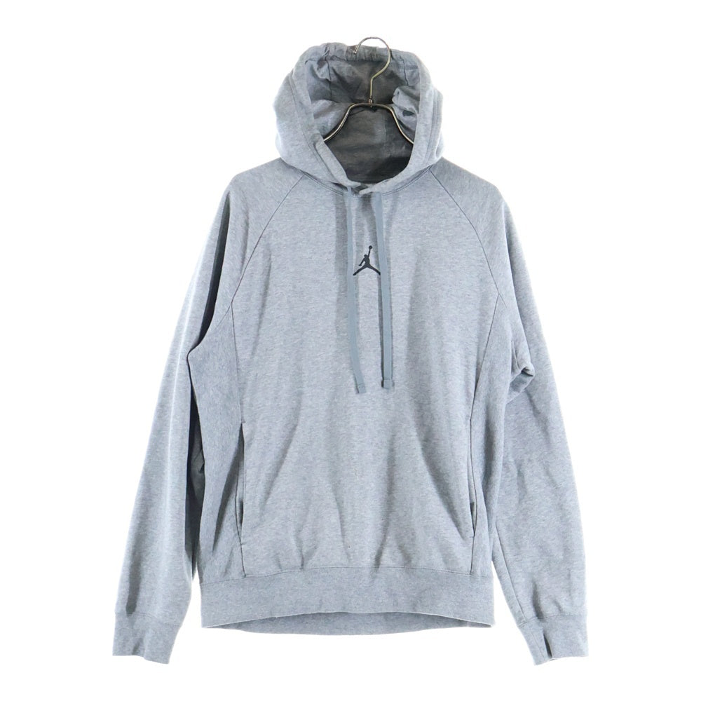 NIKE(ナイキ) JORDAN BRAND AS M J DF SPRT CSVR FLC PO ジョーダン ロゴプリントスウェットプルオーバーパーカー グレー DQ7328-091