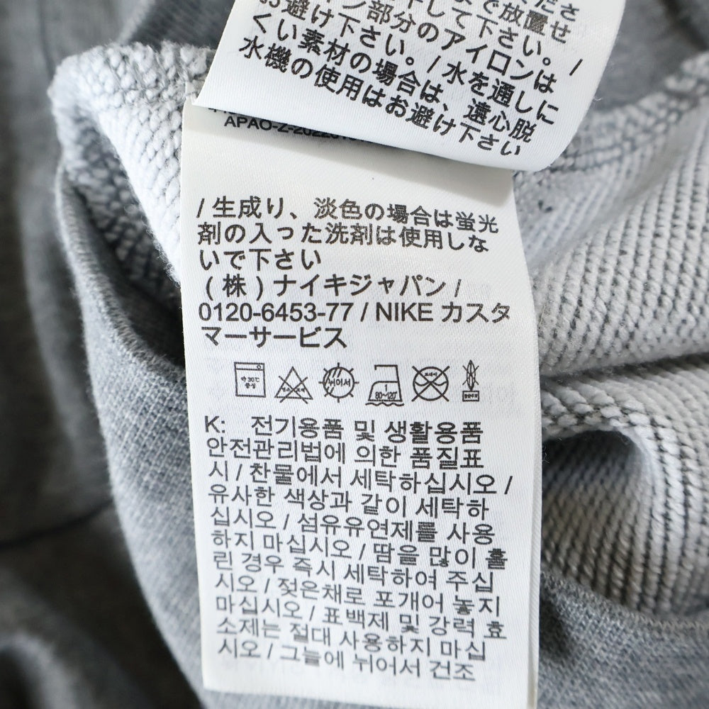 NIKE(ナイキ) JORDAN BRAND AS M J DF SPRT CSVR FLC PO ジョーダン ロゴプリントスウェットプルオーバーパーカー グレー DQ7328-091
