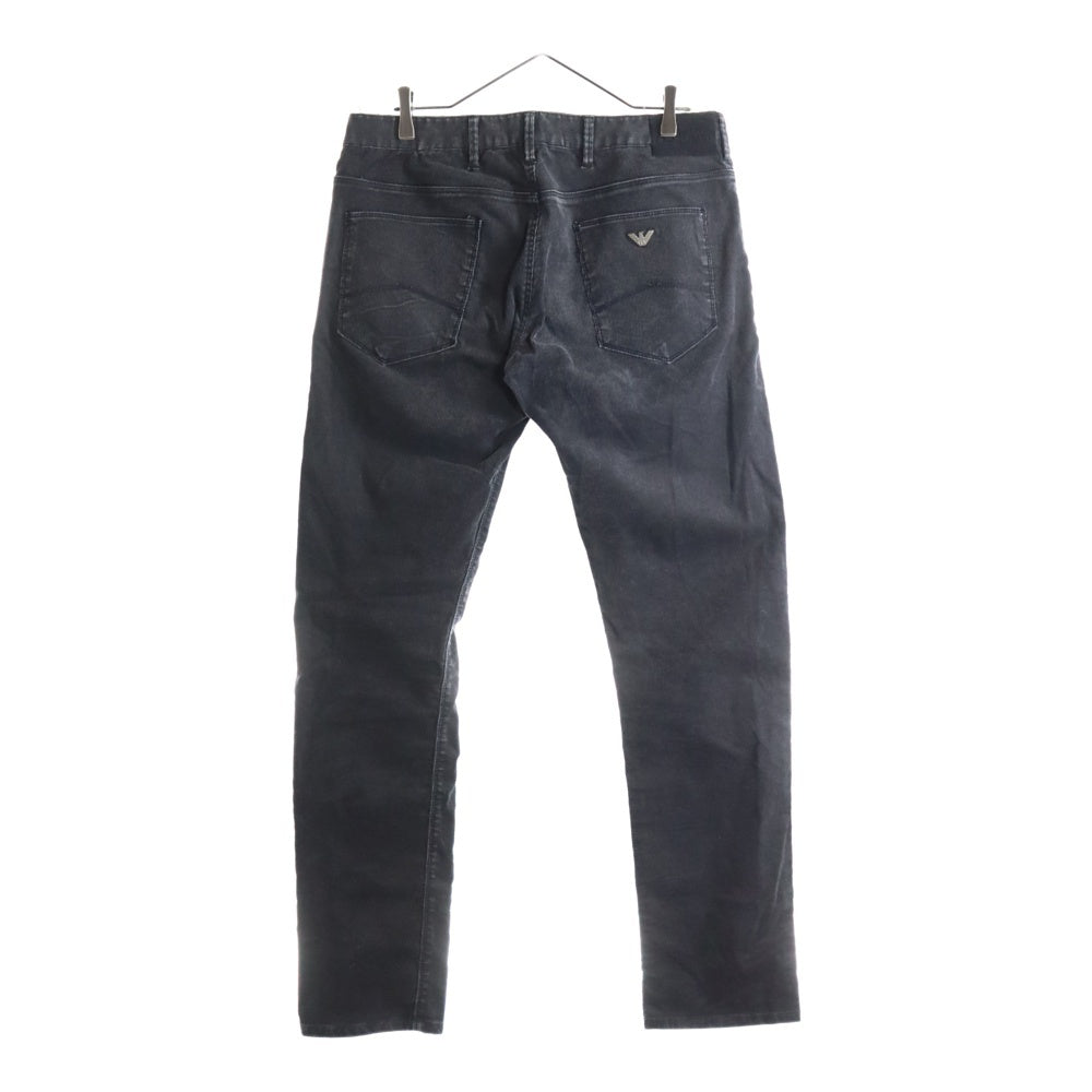 ARMANI(アルマーニ) ZIPフライ コーデュロイ ロングストレートパンツ グレー B6J83