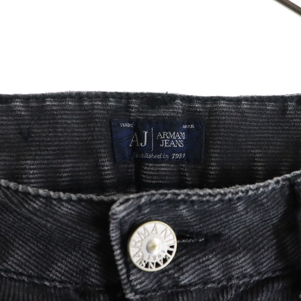ARMANI(アルマーニ) ZIPフライ コーデュロイ ロングストレートパンツ グレー B6J83
