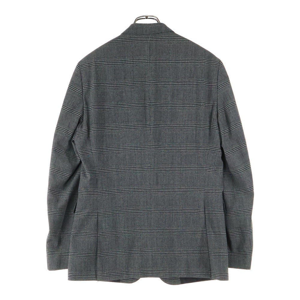 HUGO BOSS(ヒューゴボス) インナーポケット付き チェック テーラードジャケット ロングプレスドチェックパンツ セットアップ グレー 48