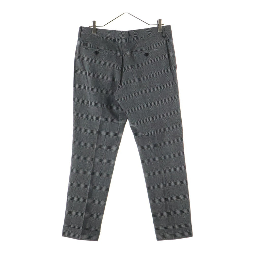 HUGO BOSS(ヒューゴボス) インナーポケット付き チェック テーラードジャケット ロングプレスドチェックパンツ セットアップ グレー 48