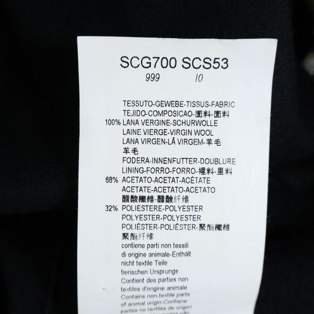 ARMANI COLLEZIONI(アルマーニ コレツィオーニ) ウール テーラードジャケット ブラック SCG700 SCS53