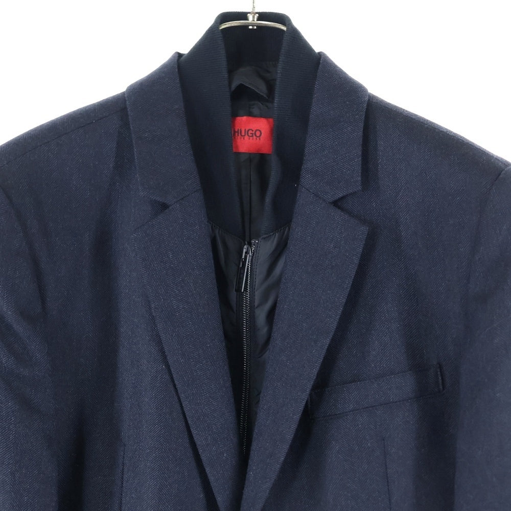 HUGO BOSS(ヒューゴボス) インナーベスト付 テーラードジャケット ブラック