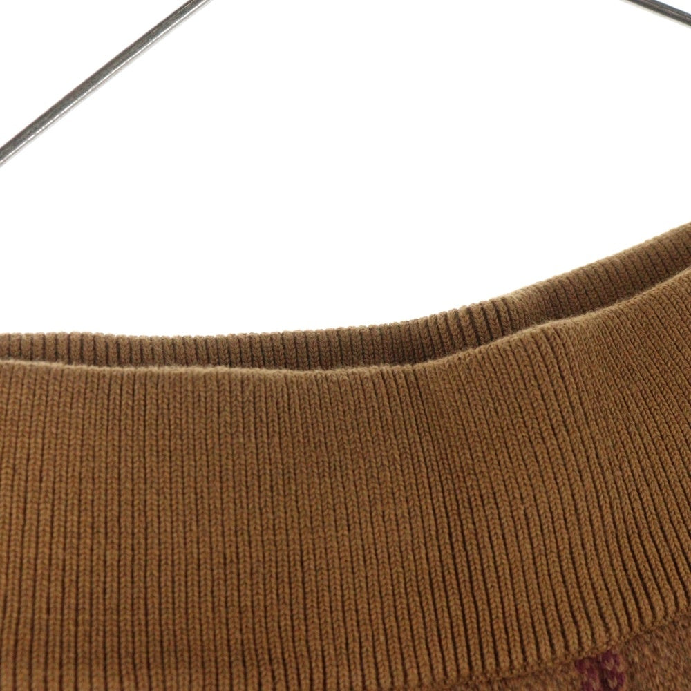 BURBERRY(バーバリー) ノヴァチェック柄 カシミアニット イージーパンツ ブラウン 8063642