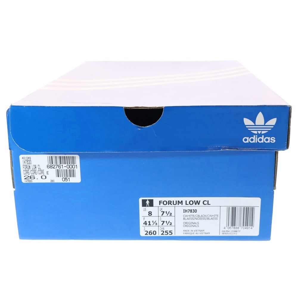 adidas(アディダス) FORUM LOW CL フォーラム ローカットスニーカー ホワイト/ブラック US8/26cm IH7830