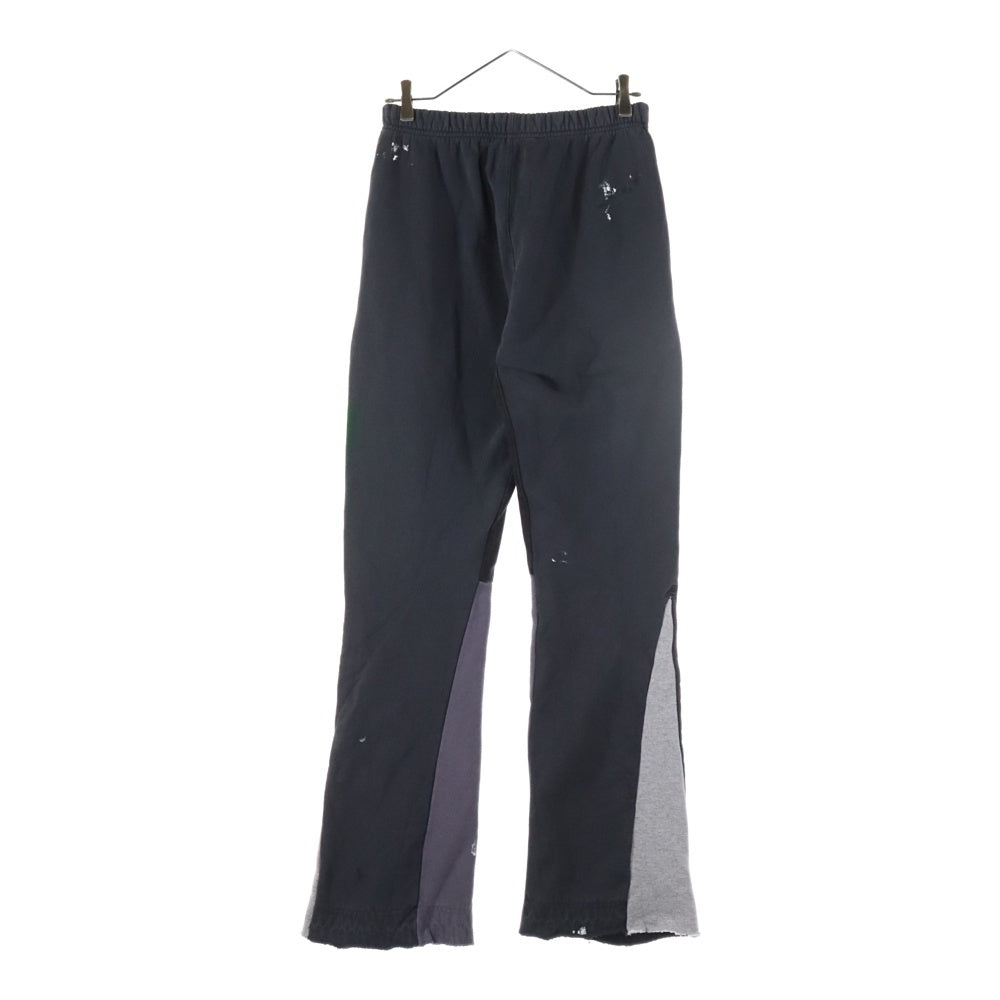 GALLERY DEPT.(ギャラリーデプト) GD LOGO PAINTED FLARE SWEAT PANTS ロゴプリント ペイント加工 フレアスウェットパンツ ブラック DL-F-2105P