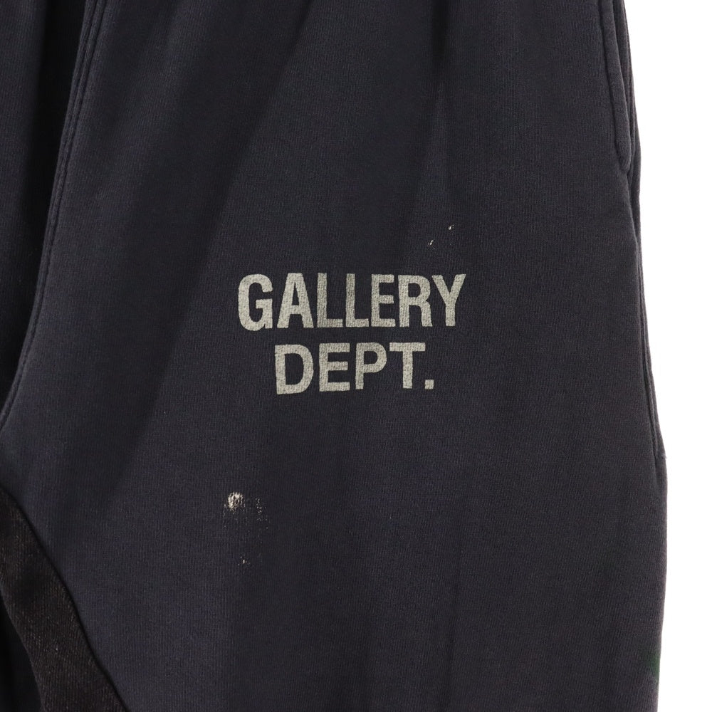 GALLERY DEPT.(ギャラリーデプト) GD LOGO PAINTED FLARE SWEAT PANTS ロゴプリント ペイント加工 フレアスウェットパンツ ブラック DL-F-2105P