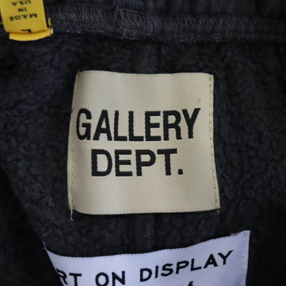 GALLERY DEPT.(ギャラリーデプト) GD LOGO PAINTED FLARE SWEAT PANTS ロゴプリント ペイント加工 フレアスウェットパンツ ブラック DL-F-2105P