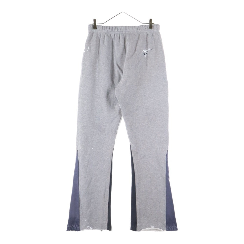 GALLERY DEPT.(ギャラリーデプト) GD LOGO PAINTED FLARE SWEAT PANTS ロゴプリント ペイント加工 フレアスウェットパンツ グレー DL-F-2120P