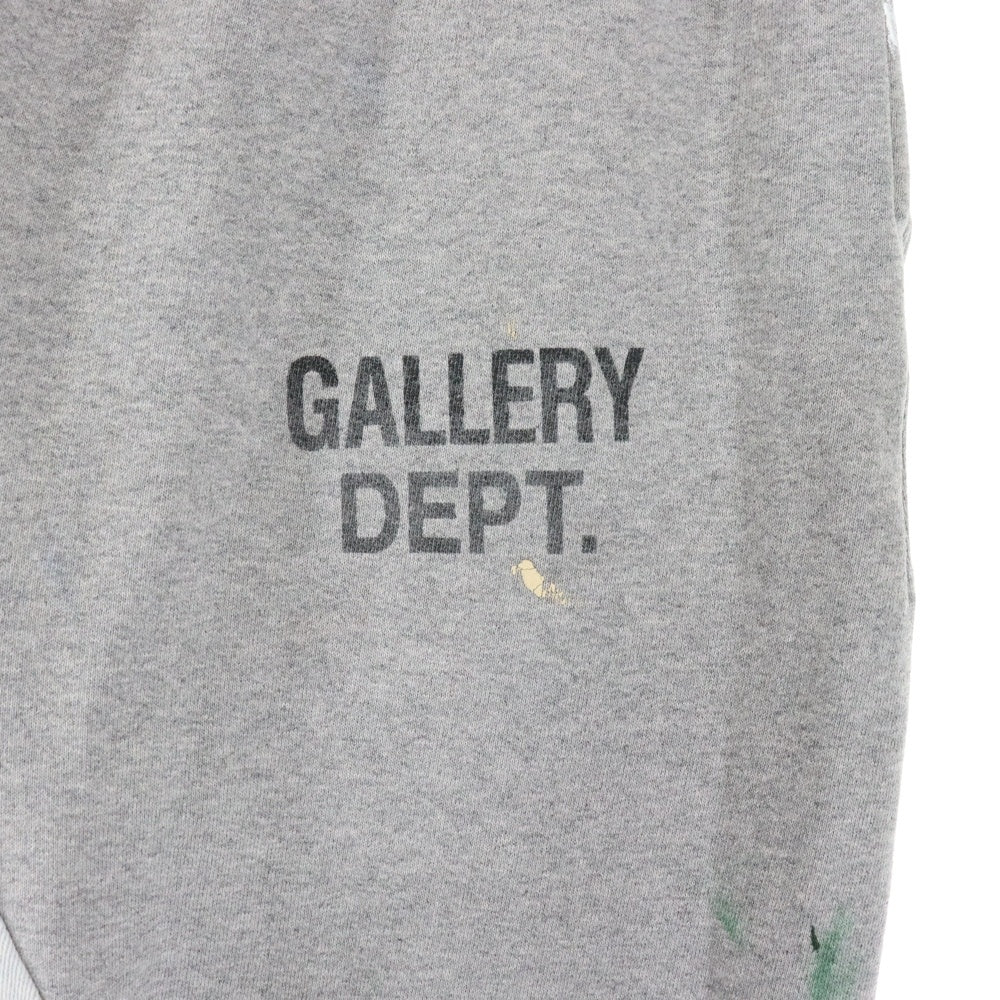 GALLERY DEPT.(ギャラリーデプト) GD LOGO PAINTED FLARE SWEAT PANTS ロゴプリント ペイント加工 フレアスウェットパンツ グレー DL-F-2120P