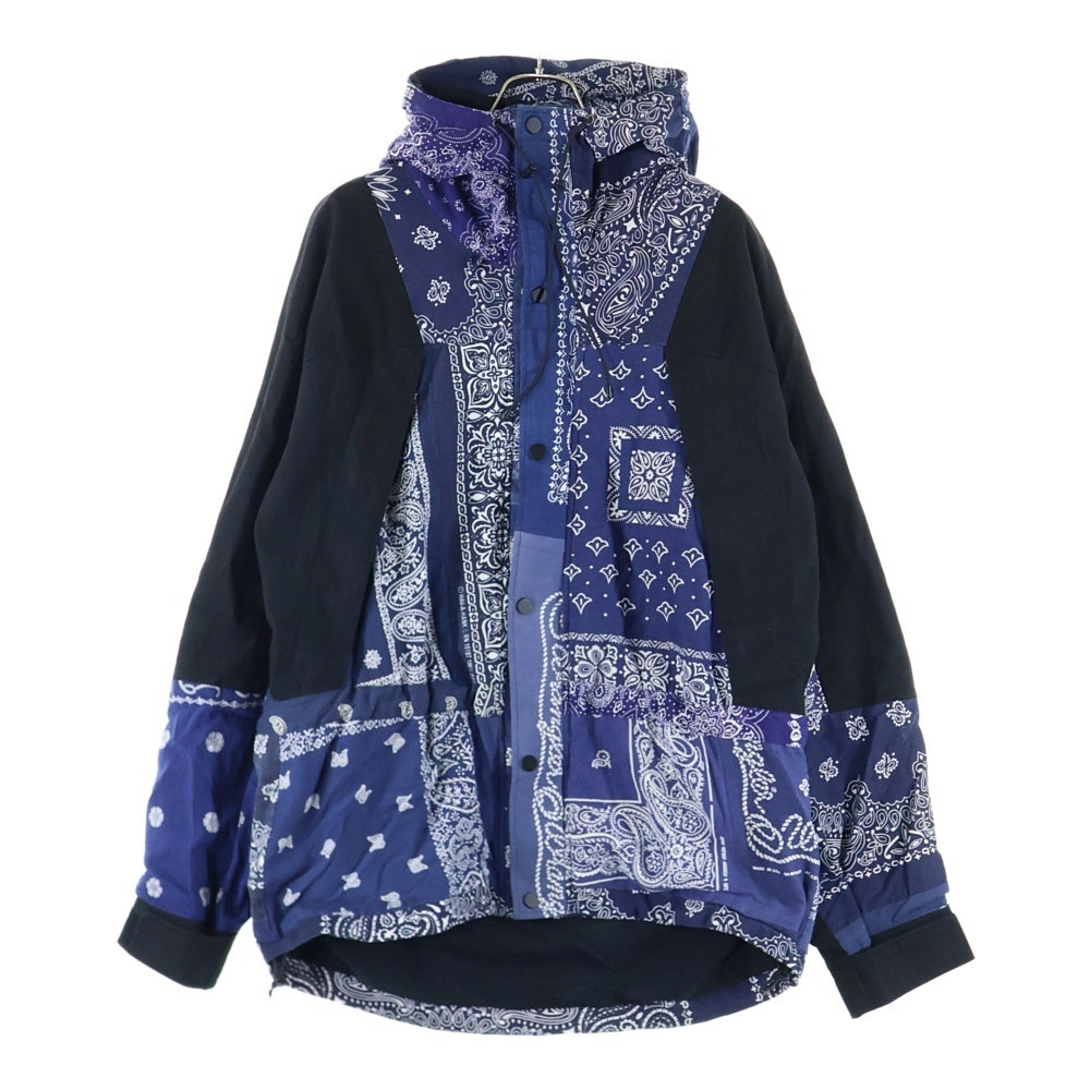 READY MADE(レディメイド) ペイズリー柄 マウンテン フーデッド ジャケット ネイビー/ブラック RE-C0-NV-00-00-95