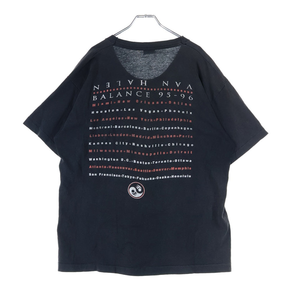 VINTAGE(ヴィンテージ) 90S VINTAGE VAN HALEN BALANCE 95-96 TOUR ヴァンヘイレン プリントTシャツ 半袖カットソー ブラック