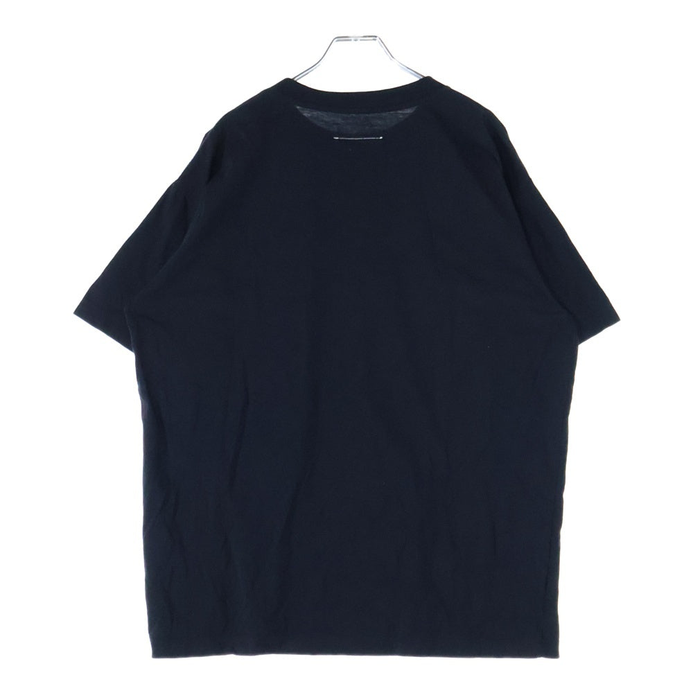 MM6 Maison Margiela(エムエムシックスメゾンマルジェラ) ベーシック オーバーサイズド プリントTシャツ 半袖カットソー ブラック/ホワイト S62GD0085