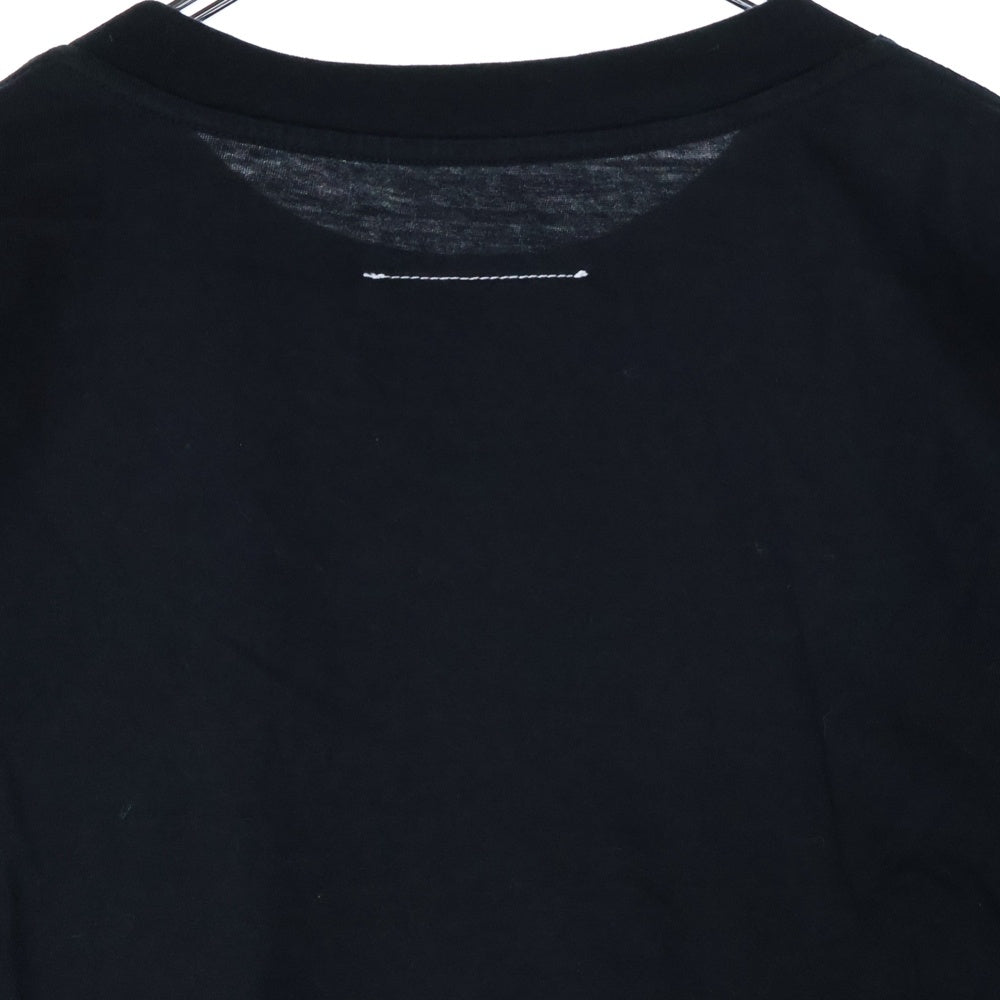 MM6 Maison Margiela(エムエムシックスメゾンマルジェラ) ベーシック オーバーサイズド プリントTシャツ 半袖カットソー ブラック/ホワイト S62GD0085