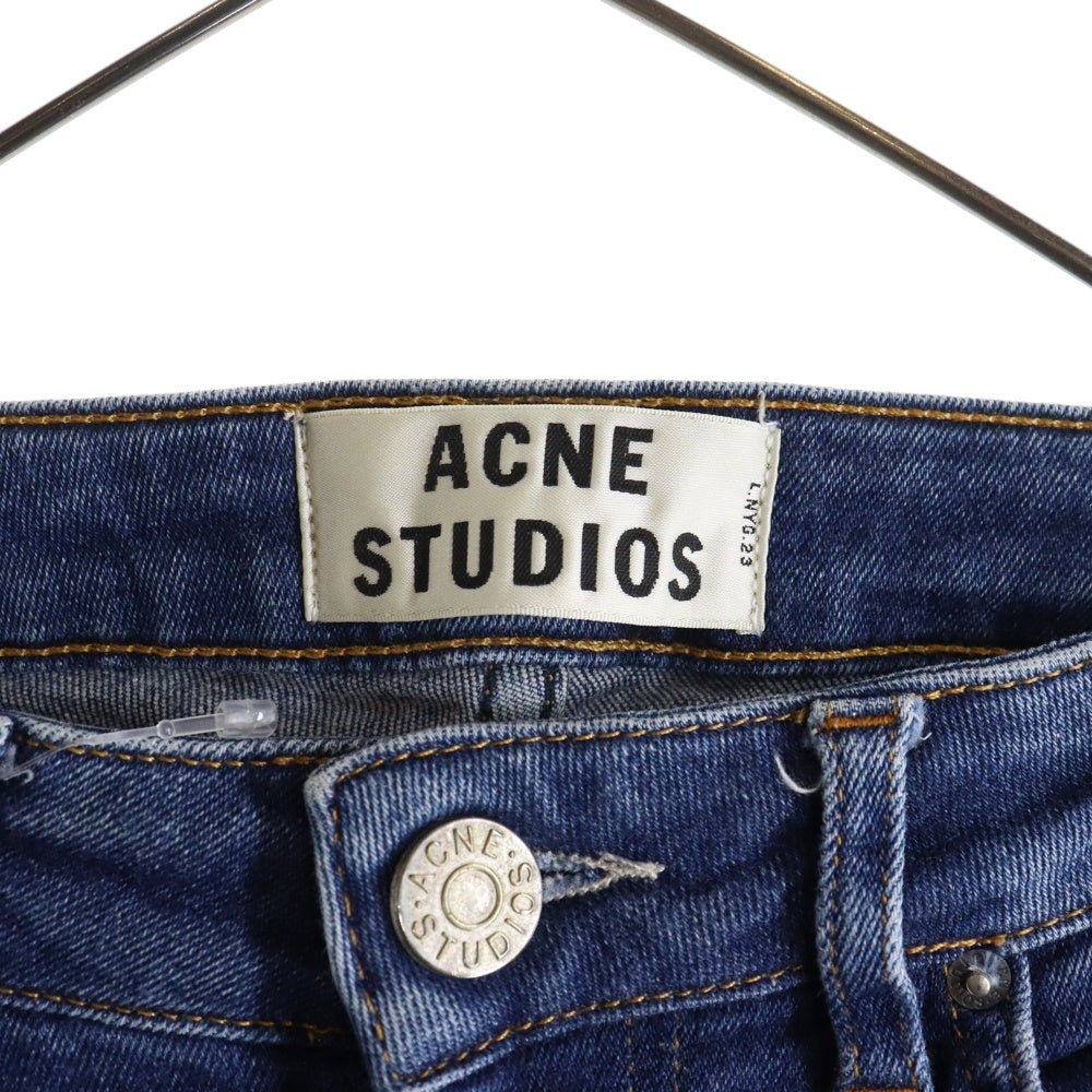 Acne Studios(アクネ ストゥディオズ) SKIN 5 USED BLUE ジップフライ スキニーデニムパンツ レディース インディゴ