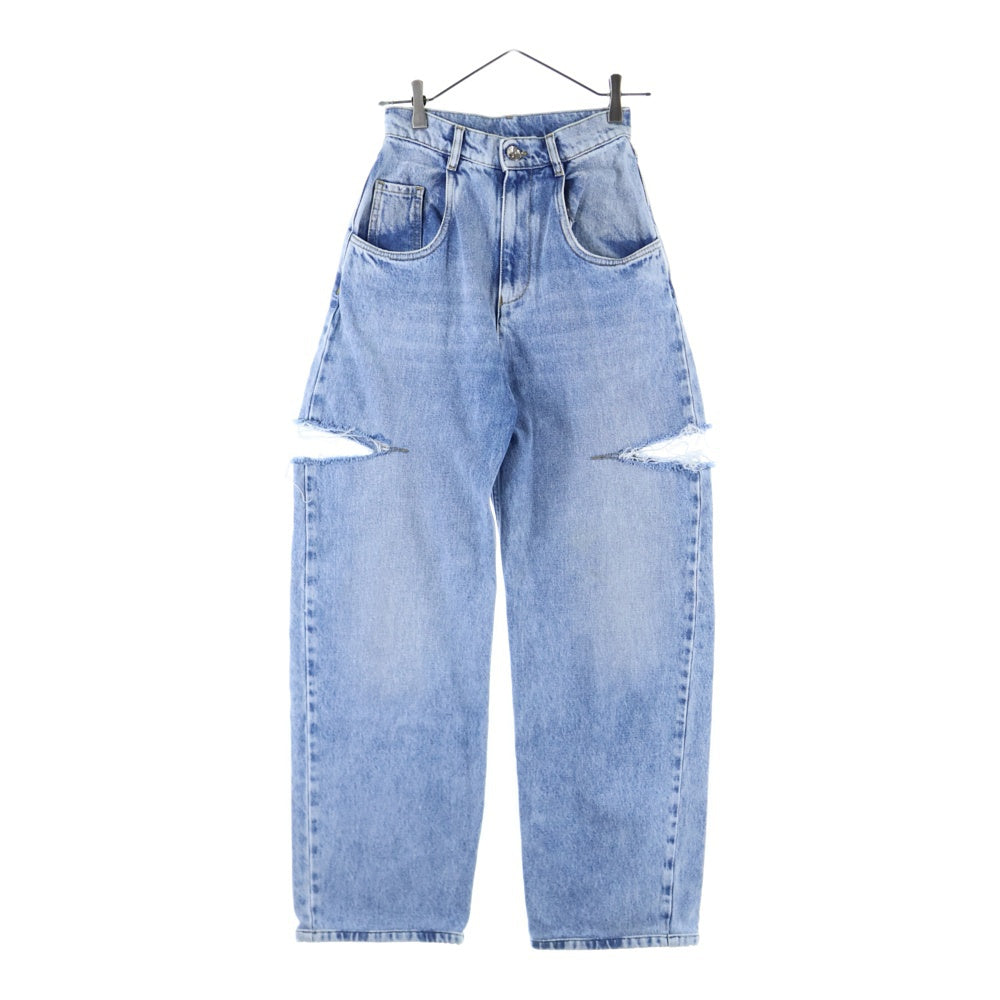 Maison Margiela 1(メゾンマルジェラ) 23SS サイドスラッシュ ストレートデニムパンツ ジーンズ インディゴ S51LA0051 S30513