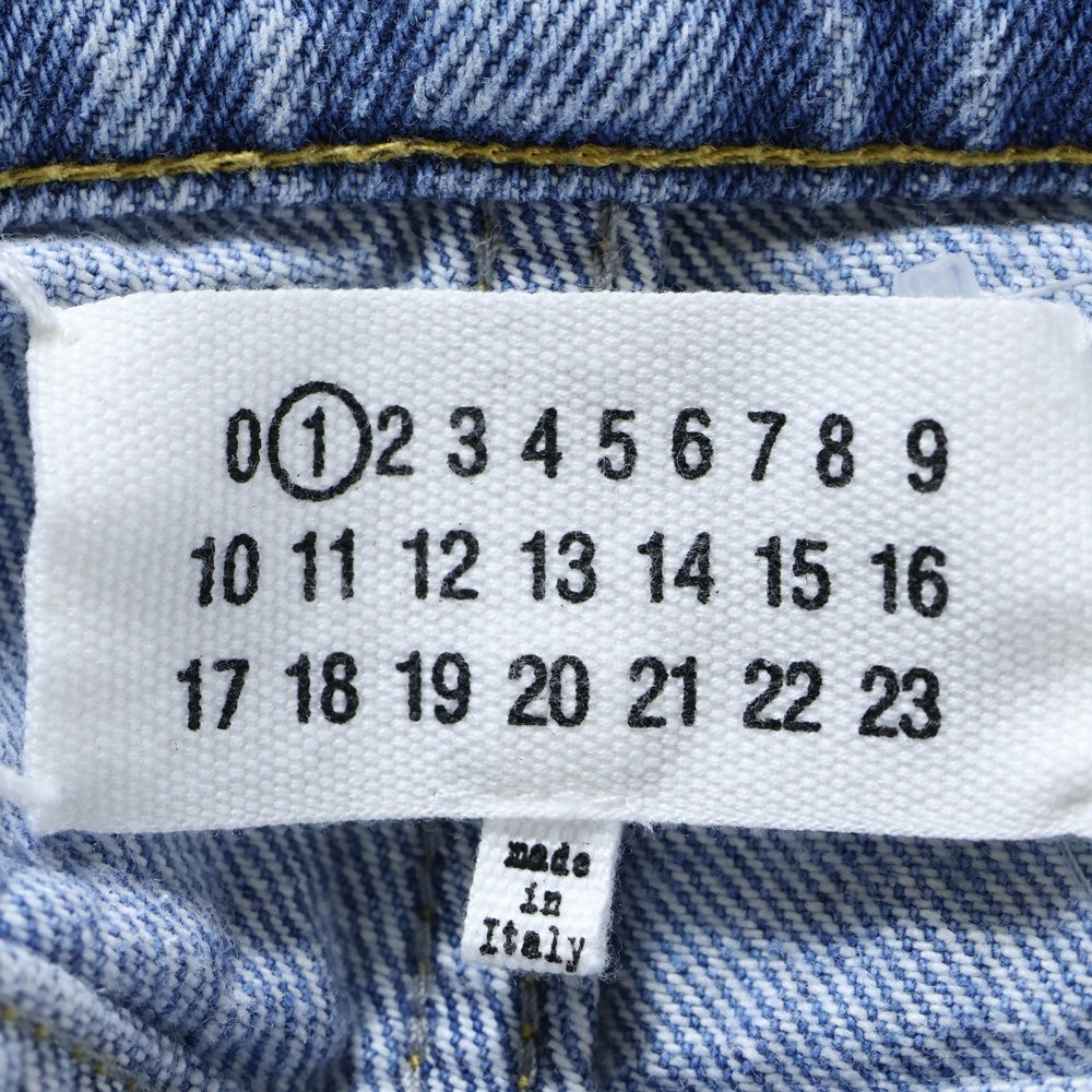 Maison Margiela 1(メゾンマルジェラ) 23SS サイドスラッシュ ストレートデニムパンツ ジーンズ インディゴ S51LA0051 S30513