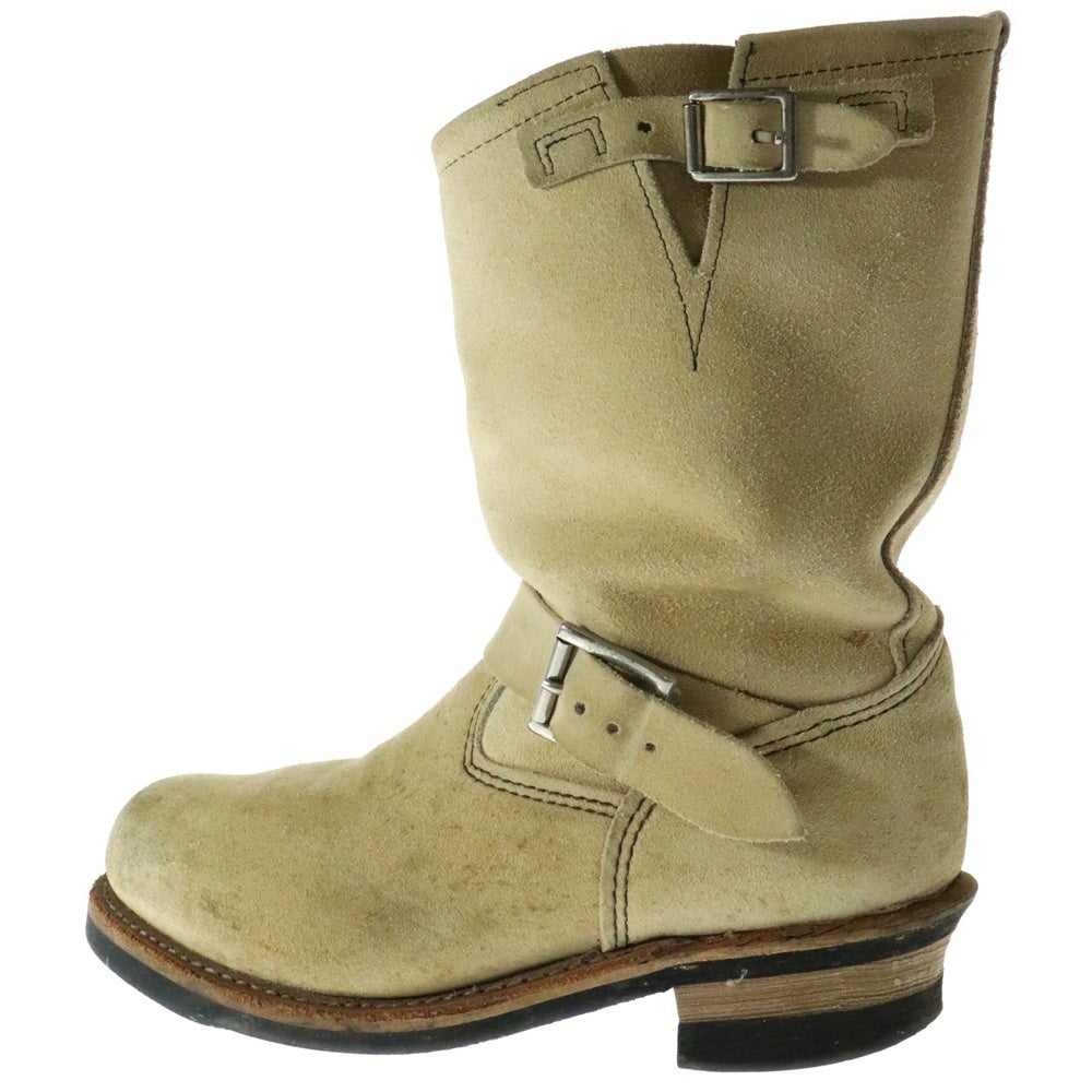RED WING(レッド ウイング) インステップ ストラップ スウェード レザー エンジニアブーツ ベージュ D8268