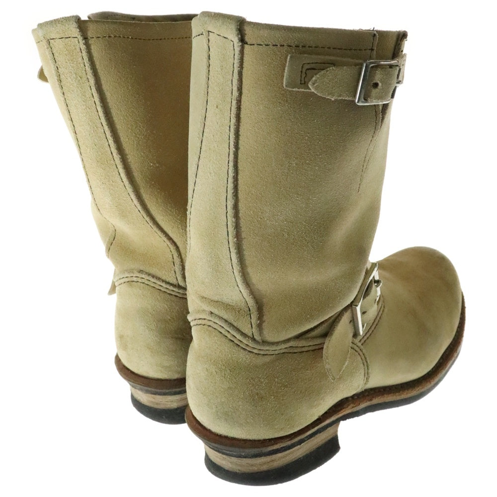 RED WING(レッド ウイング) インステップ ストラップ スウェード レザー エンジニアブーツ ベージュ D8268