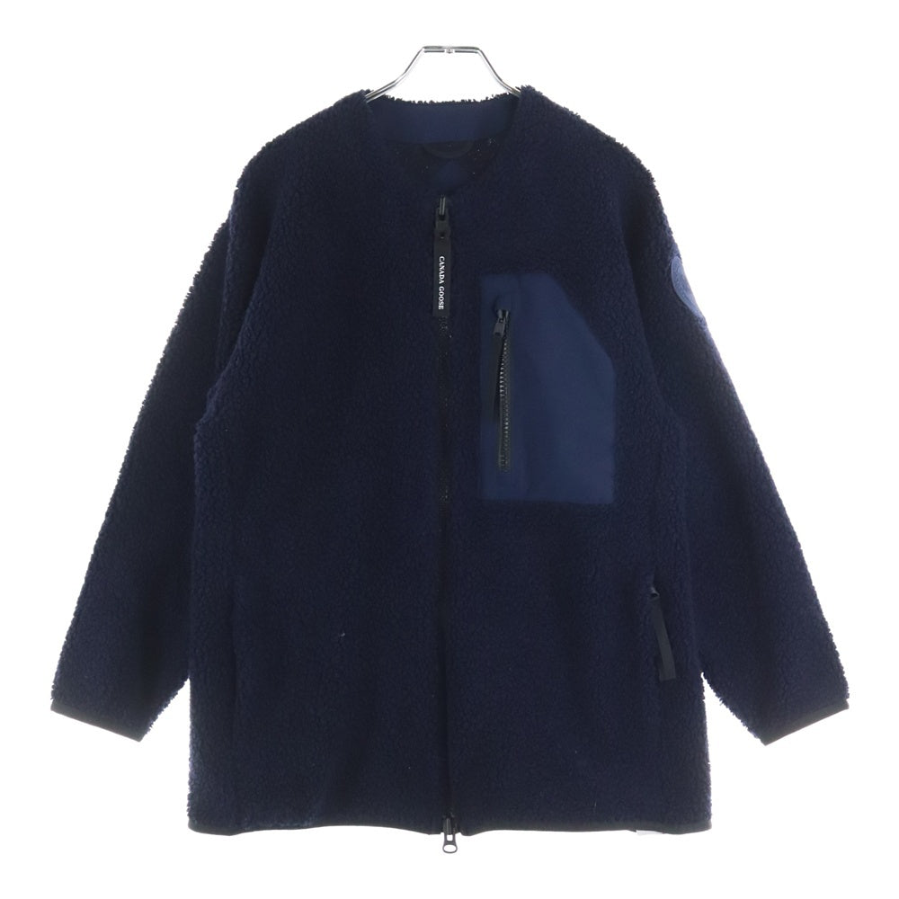 CANADA GOOSE(カナダグース) DEACON FLEECE JACKET ディーコン マルチポケット ノーカラー ジップアップ フリースジャケット ネイビー 7018M
