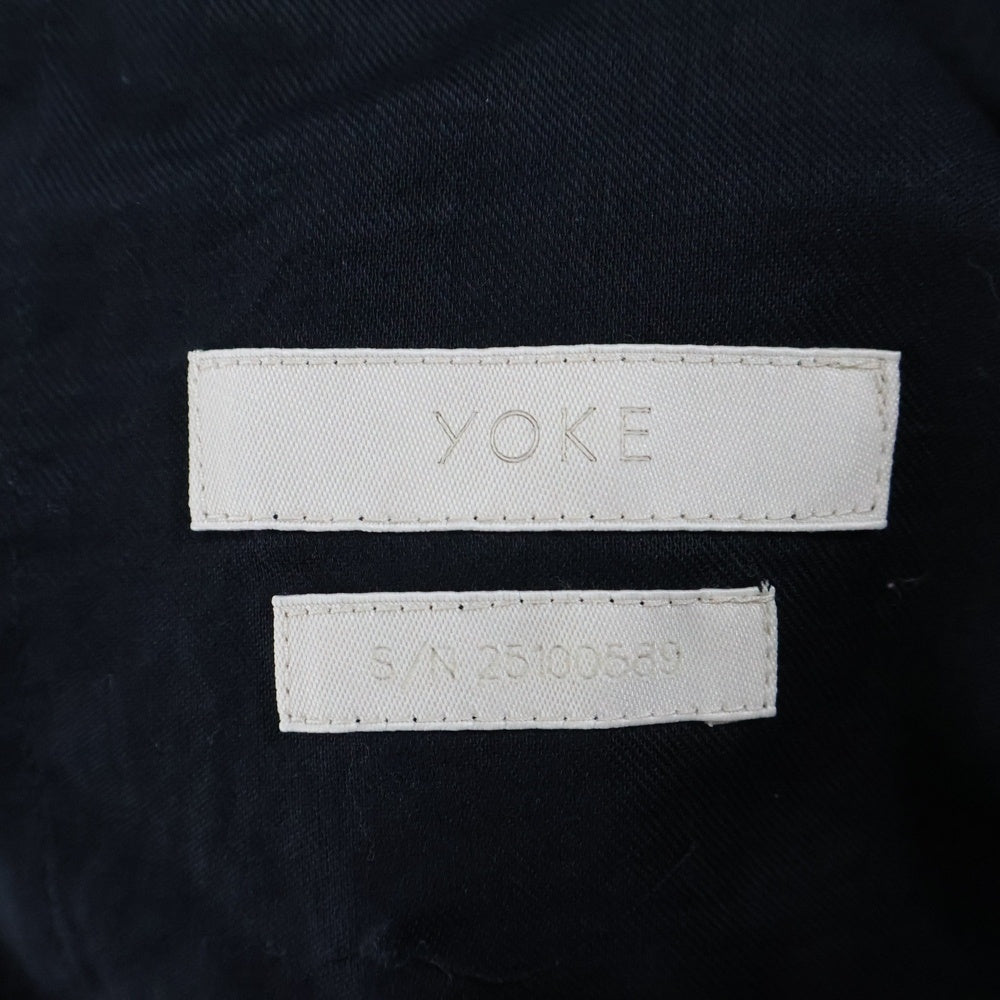 YOKE(ヨーク) CUPRO EASY PANTS キュプラ イージーパンツ ブラック YK25SS0942P